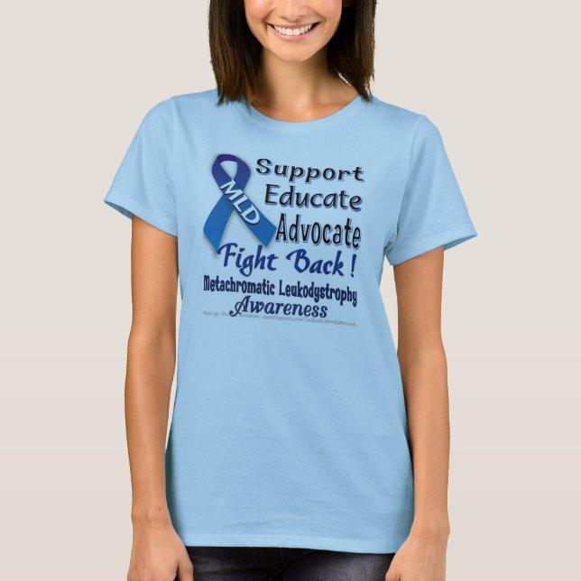MLD AWARENESS_FIGHT DRAR TILLBAKA TEE SHIRT (Framsida)