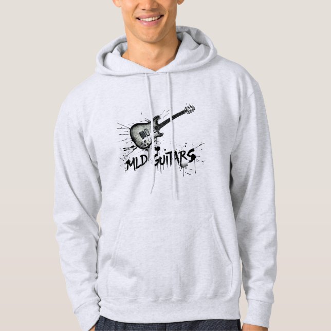 MLD Guitars- Mens Hoodie pullover (Framsida)