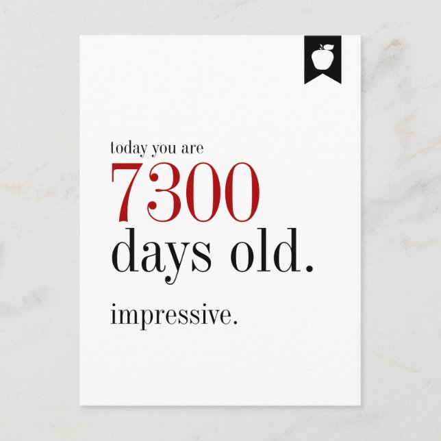 Mlestone Birthday Days Gammalt födelsedagskort Vykort (Framsida)