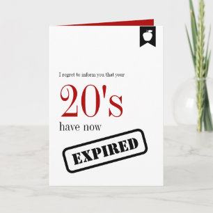 Mlestone Birthday Utgick ut med 30års födelsedag-k Kort