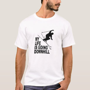 MLIGD - Skier - vitskjorta - svart design T Shirt