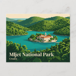 Mljet nationalpark Kroatien Vykort