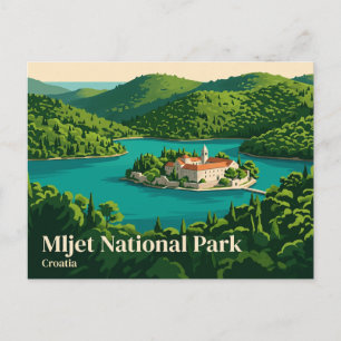 Mljet nationalpark Kroatien Vykort