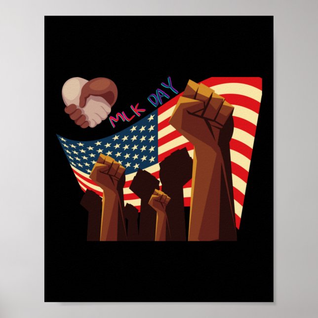 Mlk Day Sticker Poster (Framsidan)