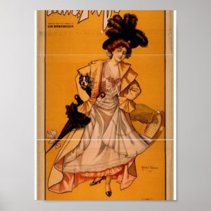 Mlle. Fifi, "Här är jag!" Vintage Theater Poster