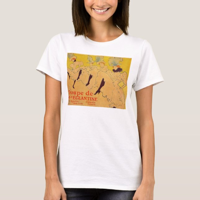 Mlles Eglantines 2 vid Toulouse-Lautrec Tee Shirt (Framsida)