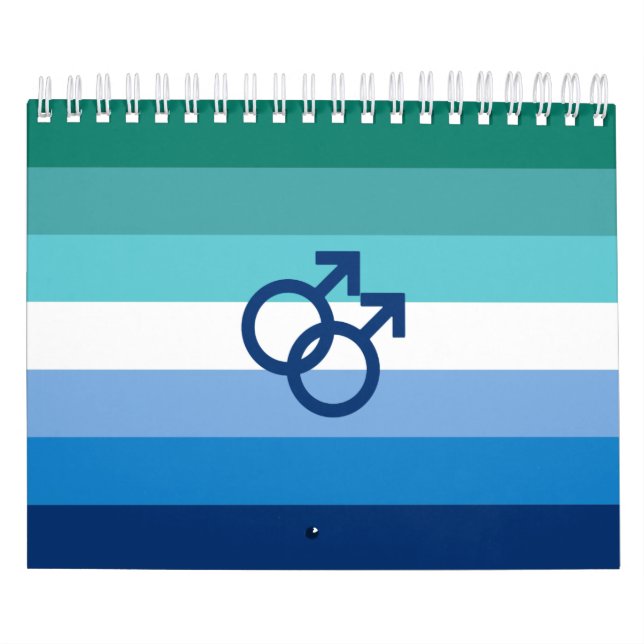 MLM Gay Male Pride Flagga Kalender (Omslag)