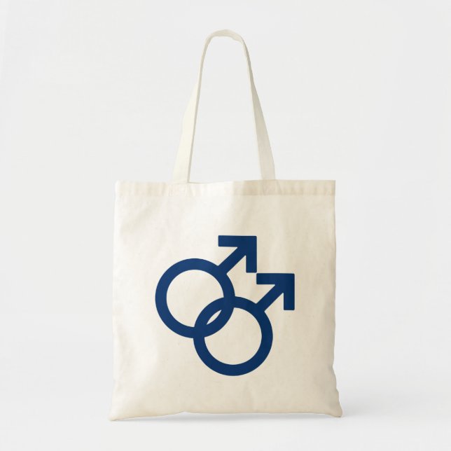 MLM Gay Män Könssymbol Tygkasse (Framsidan)