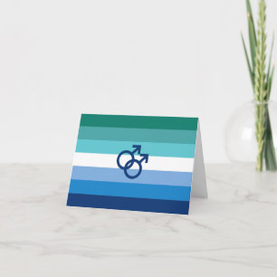 MLM Gay Manliga Pride Flagga Meddelande