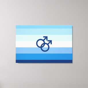 MLM Hbtq-mannens stolthetsflagga Canvastryck