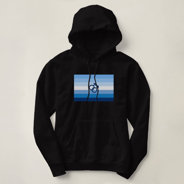 MLM Hbtq-mannens stolthetsflagga T Shirt (Design framsida)