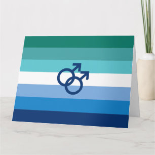 MLM Hbtq-mans stolthetsflagga Kort
