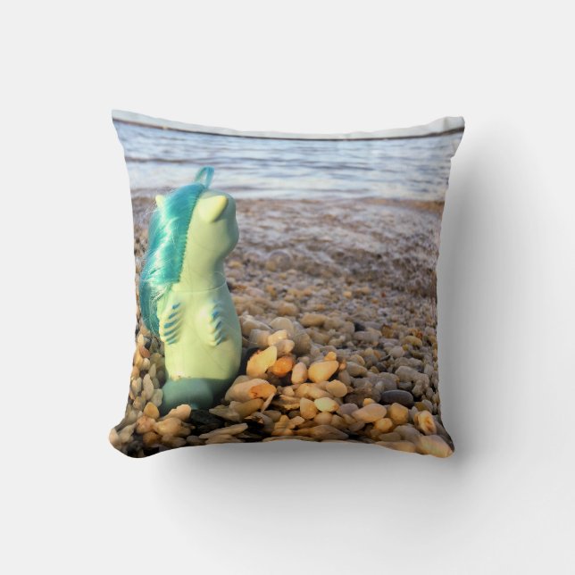 MLP Beachcomber Baby Sea Pony på stranden Kudde (Framsida)