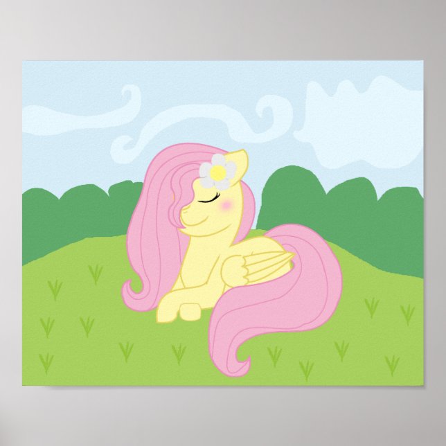 Mlp Fluttershy Drawn in own stil poster! Poster (Framsidan)