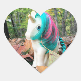 MLP Gusty i höstlöv Hjärtformat Klistermärke