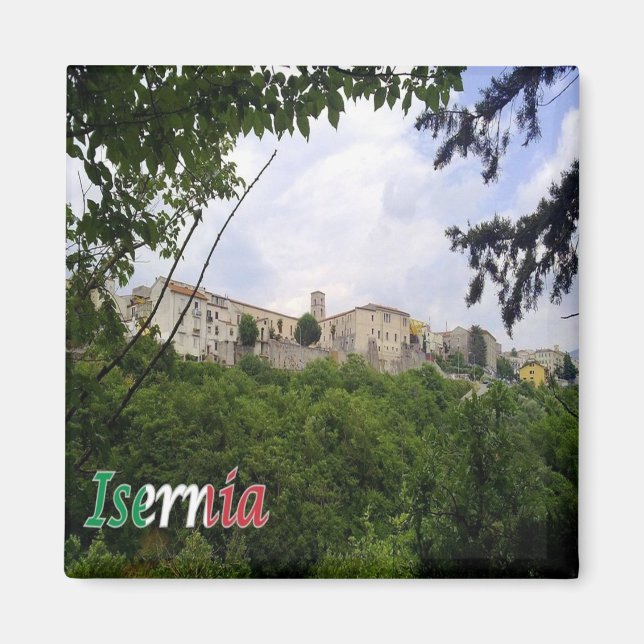 MLS015 ISERNIA, Glimpse, Molise, Italien, Fridge Magnet (Framsidan)