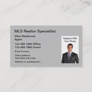 MLS Real Gods Agent Photo Visitkort