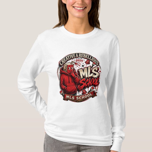 MLS School Graphic Långärmad T Shirt (Framsida)