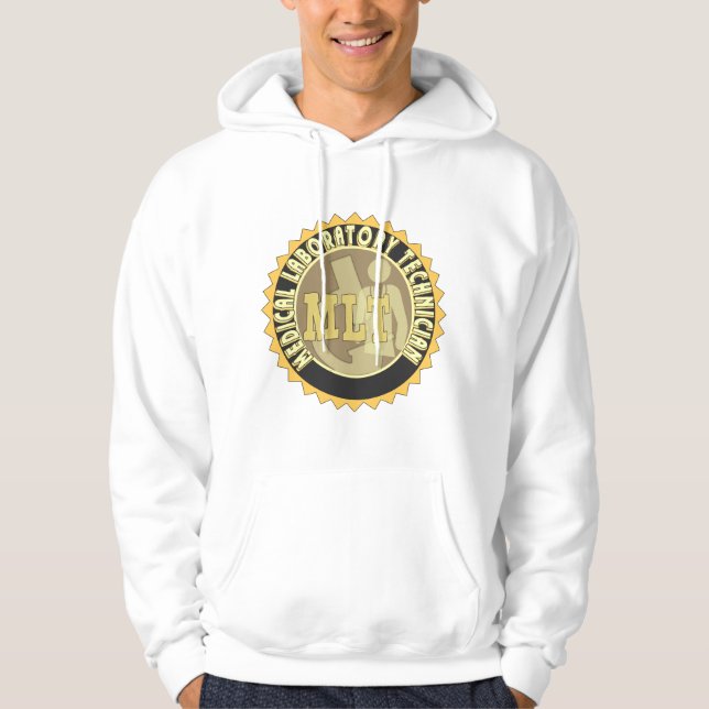 MLT BADGE MEDICAL LABORATORY TECHNICIAN SWEATSHIRT MED LUVA (Framsida)