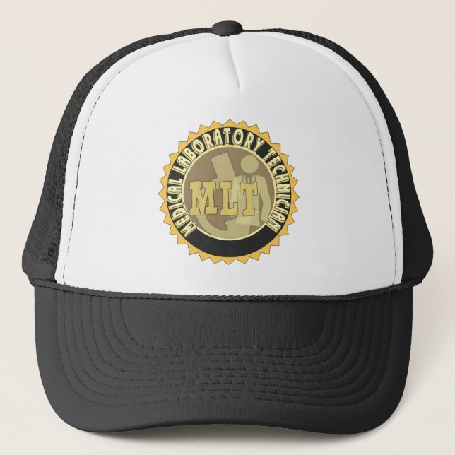 MLT BADGE MEDICAL LABORATORY TECHNICIAN TRUCKERKEPS (Framsida)