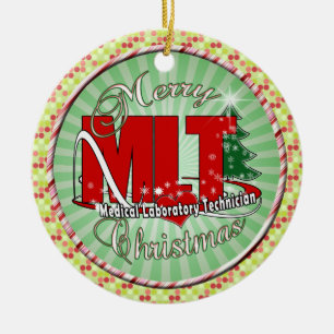 MLT CHRISTMAS MEDICAL LABORATORY TECH JULGRANSPRYDNAD KERAMIK