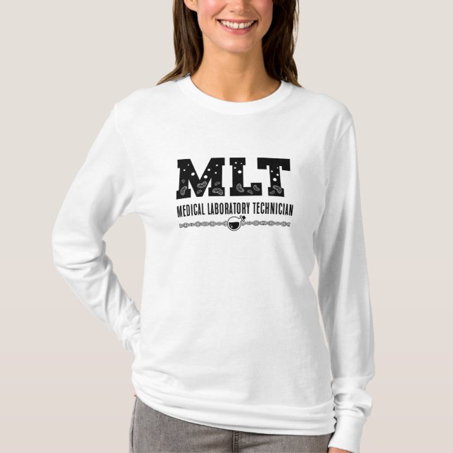 MLT Medicinal Laboratory Technician Science Lab Te T Shirt (Framsida)