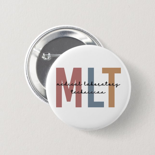 MLT Medicinsk laboratorietekniker Medicinsk lab Te Knapp (Framsida & baksida)