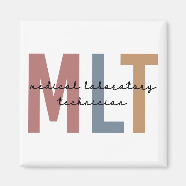 MLT Medicinsk laboratorietekniker Medicinsk lab Te Magnet (Framsidan)