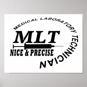 MLT-SLOGAN NICE OCH PRECISERAR DET MEDICINSKA POSTER