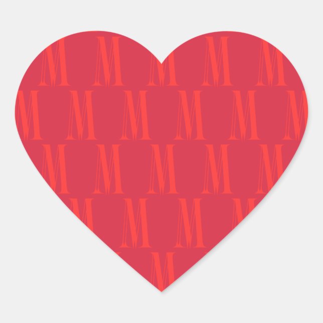 MM Heart Sticker Hjärtformat Klistermärke (Framsida)