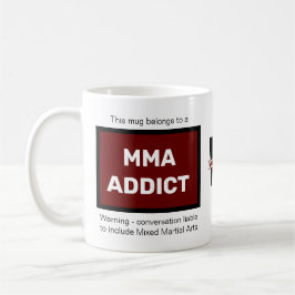 MMA Addict Add Your Name Monogram Initial Kaffemugg