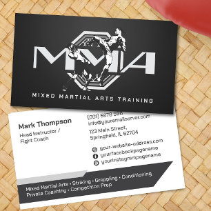 MMA - Blandad träning av martialkonst Visitkort