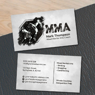 MMA - Blandad träning av martialkonst Visitkort