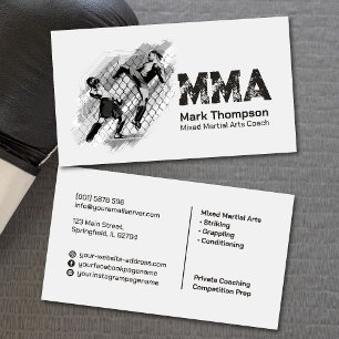 MMA - Blandad träning av martialkonst Visitkort