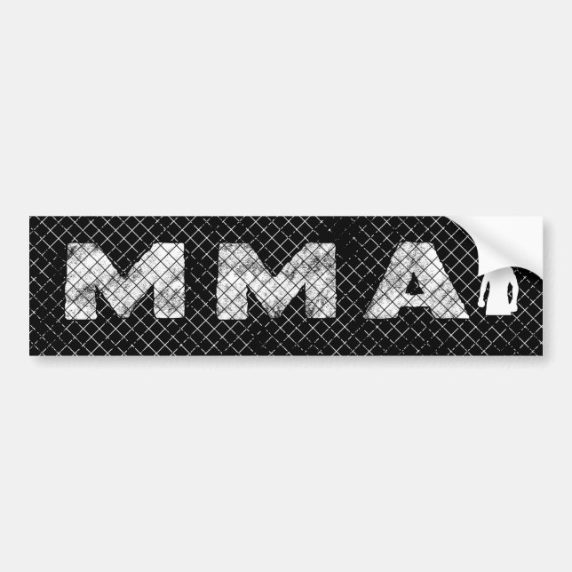 MMA Bumper Sticker Bildekal (Framsidan)