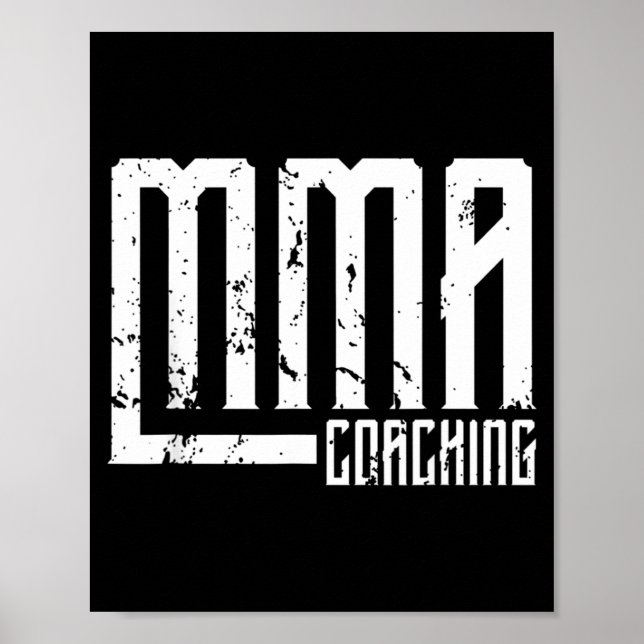 MMA-coach tränare instruktör lärare Poster (Framsidan)