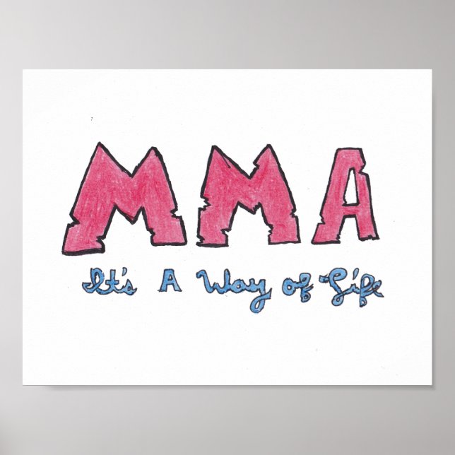 MMA Det är ett sätt att leva Poster (Framsidan)