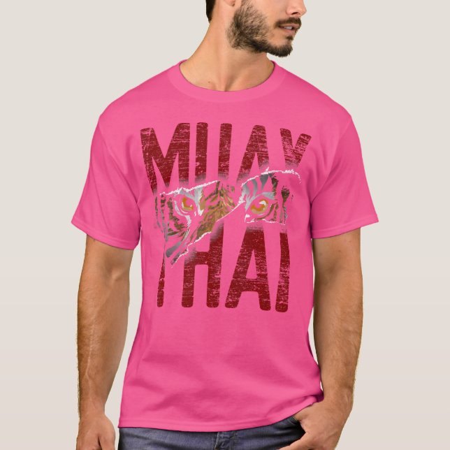 Mma Fighter Warrior Martial Art Tiger Yantra Muay T Shirt (Framsida)