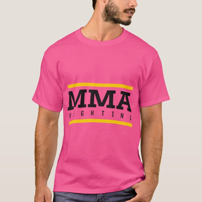 Mma Fighting Logotyp T Shirt (Framsida)