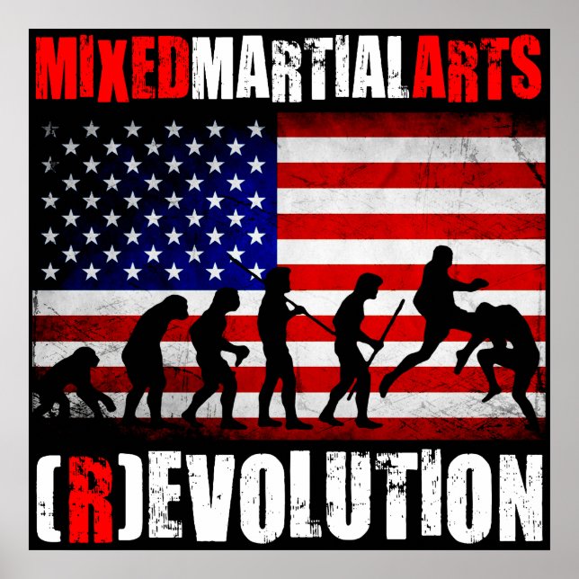 MMA - Flagga för utvecklingsdiagram (Revolution) P Poster (Framsidan)