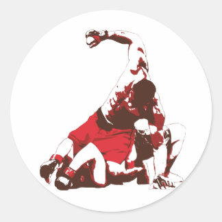 MMA Ground & Pound Runt Klistermärke