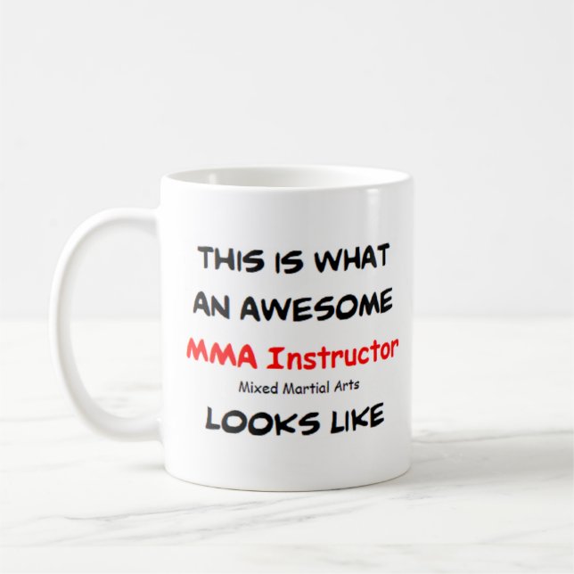 MMA-instruktör, fantastisk Kaffemugg (Vänster)
