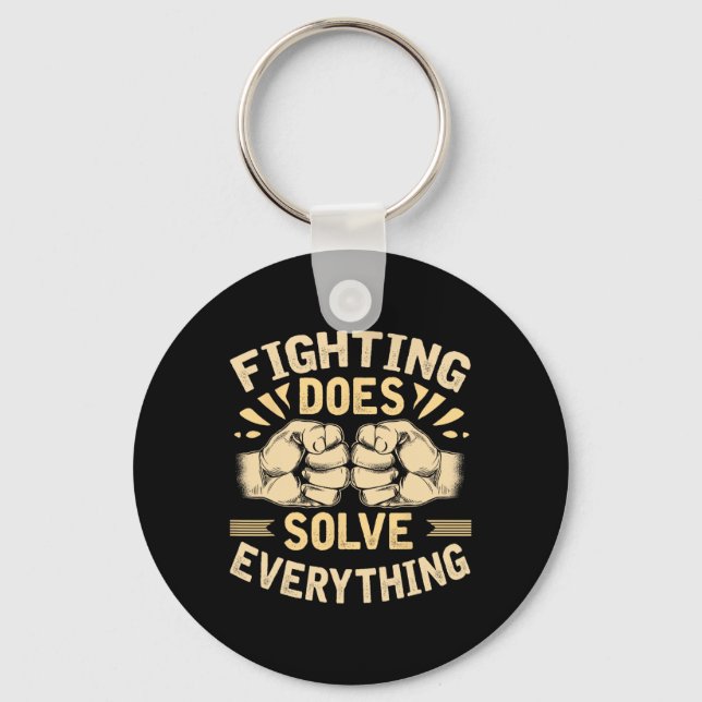 Mma Jiu Jitsu Boxing Boxer Mixed Martial Arts Figh Nyckelring (Framsida)