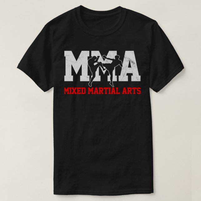 MMA Kickboxin Fighter Classic T Shirt (Design framsida)