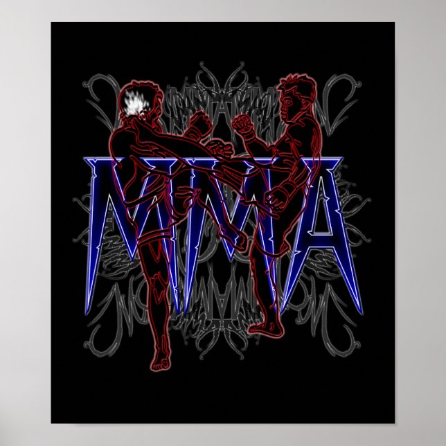 MMA-kombattanter poster (Framsidan)