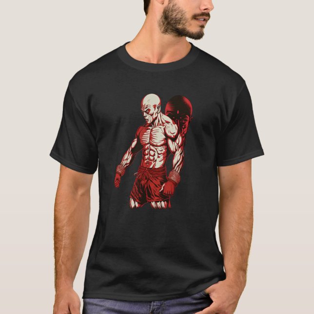MMA Man Burfighter Fri Fightboxning T Shirt (Framsida)