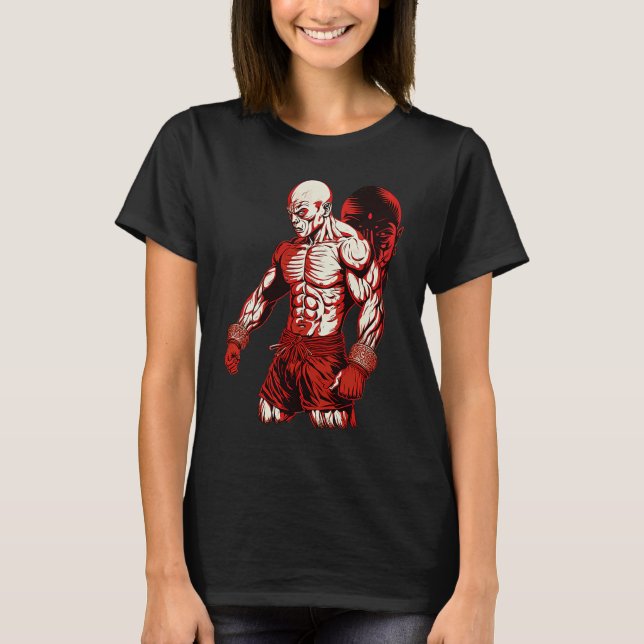 MMA Man Cage Fighter Fri Strid Boxning T Shirt (Framsida)