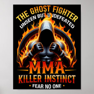 MMA Mixed Martial Arts Fighter Träning Combat Poster