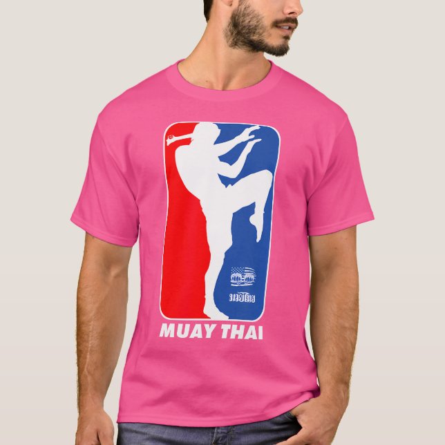 Mma Muay Thai Fighter Logotyp T Shirt (Framsida)