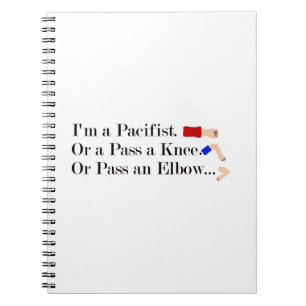 MMA Pacifist Humor Design Anteckningsbok